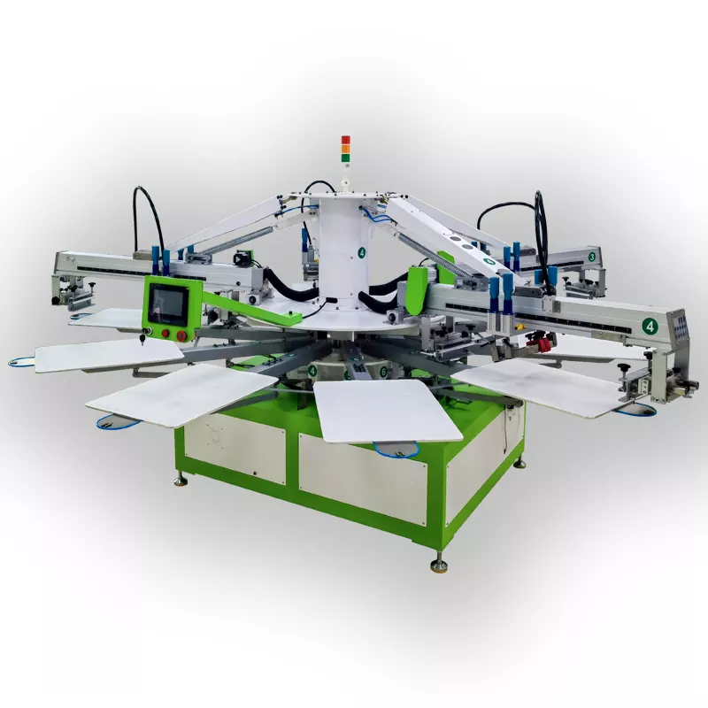 4 Color T Shirt Textile Printing Screen Printing Machine