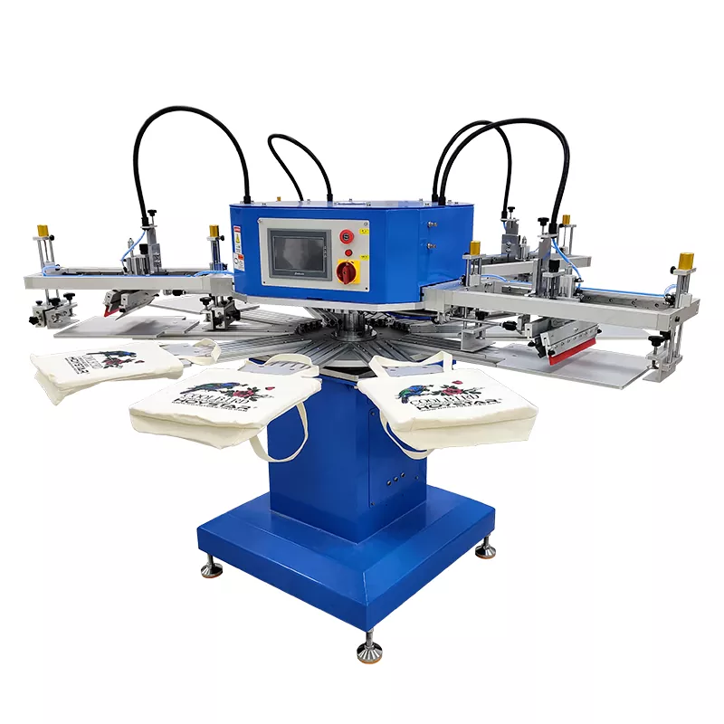 Automatic 4 Color bags T-Shirt Screen Printing Machine