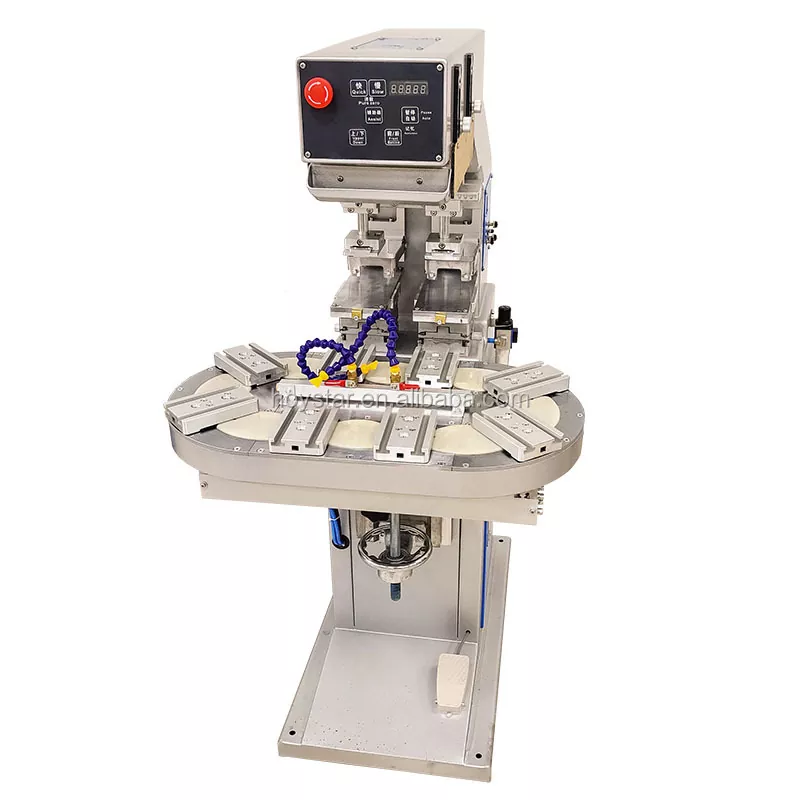 Two Color Rotary Table Pad Printing Machine